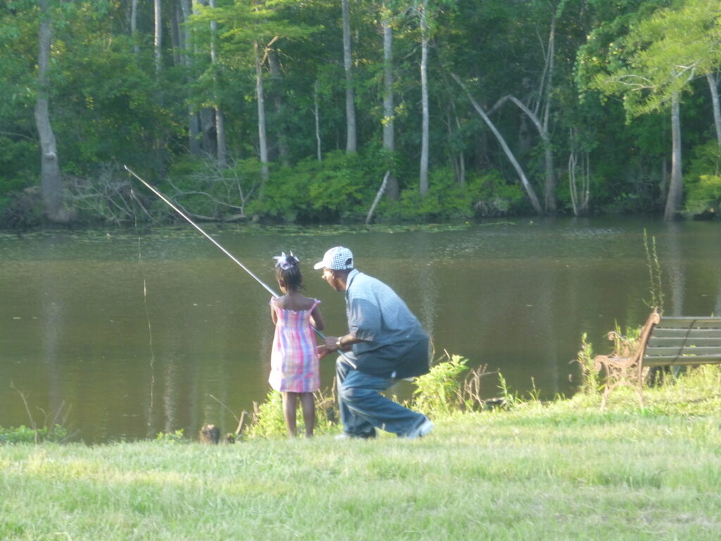 girl.fishing